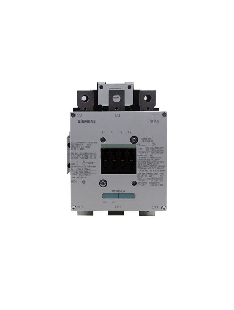 Siemens Contactor 3RT1065-6AF36-3PA0