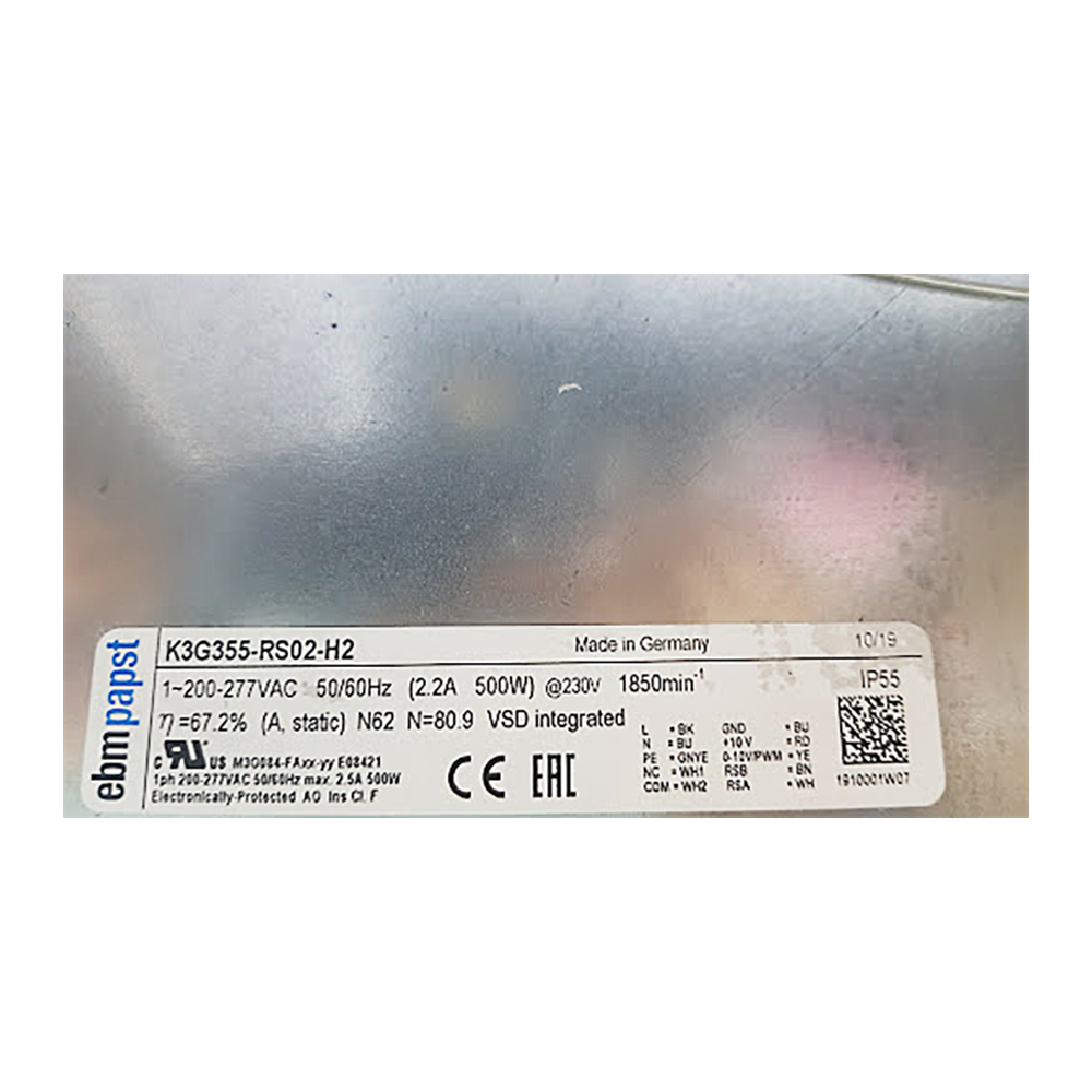 Ebmpapst Fan K3G355-RS02-H2
