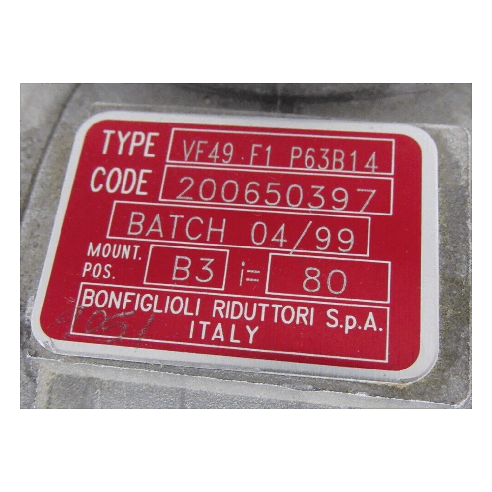Bonfiglioli Reduction Drive Gearbox Speed Reducer VF49 F1 P63B14