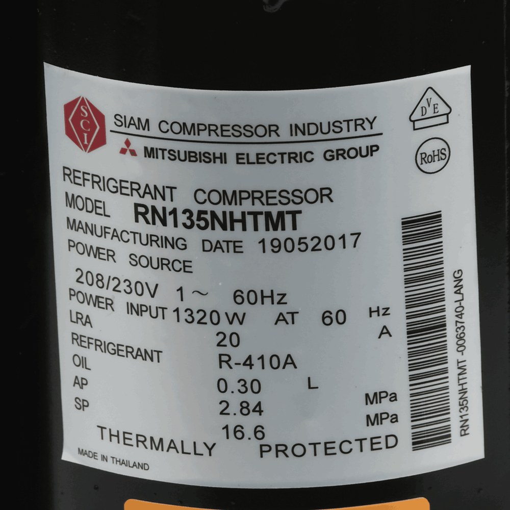 Mitsubishi Compressor RN135NHTMT
