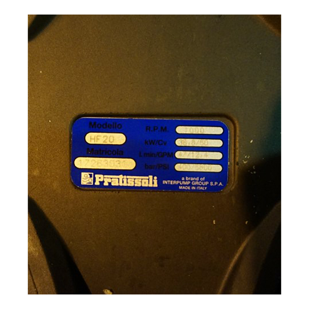 PRATISSOLI Piston Pump HF20