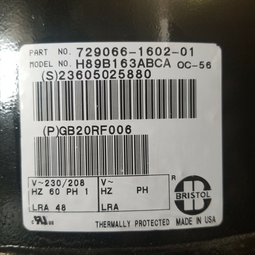 Bristol Compressor H89B163ABCA