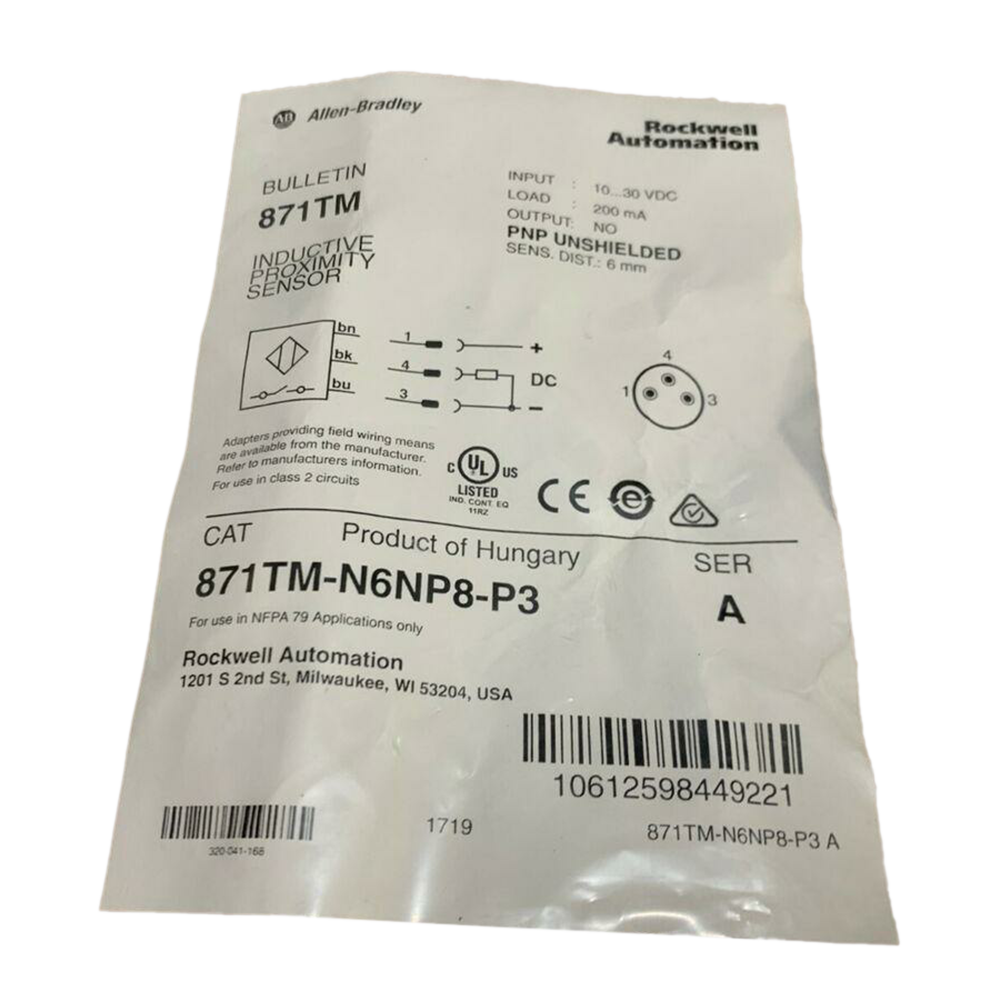 Rockwell A-B Sensor 871TM-N6NP8-P3