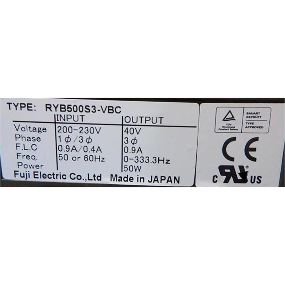 Fuji Servoaccionamiento RYB500S3-VBC
