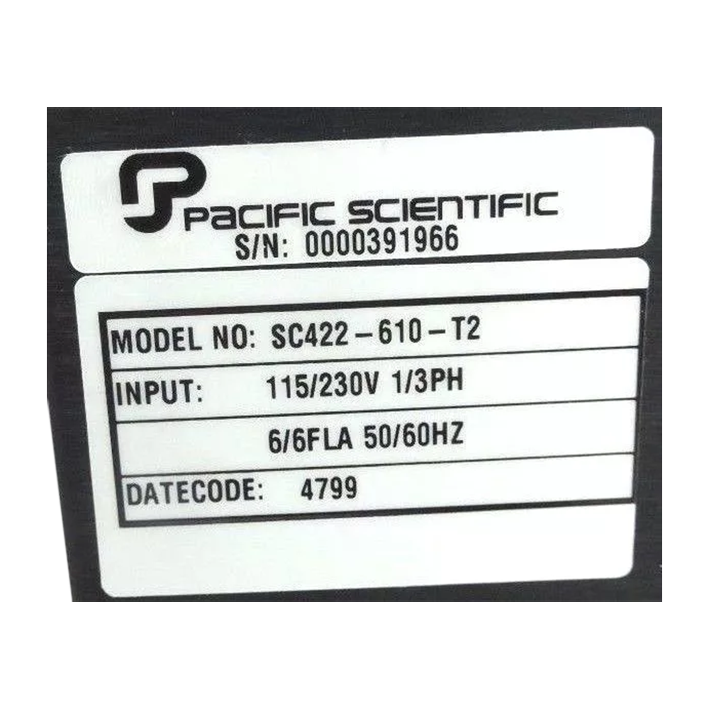 Pacific Scientific Servoaccionamiento SC422-610-T2