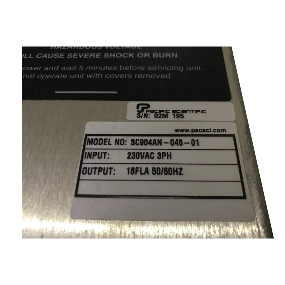 Pacific Scientific Servo Drive SC904AN-046-01