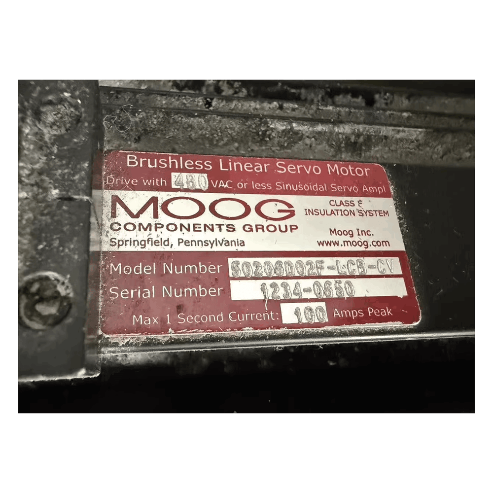 Moog Servo Motor 50206D02F-LCB-CV