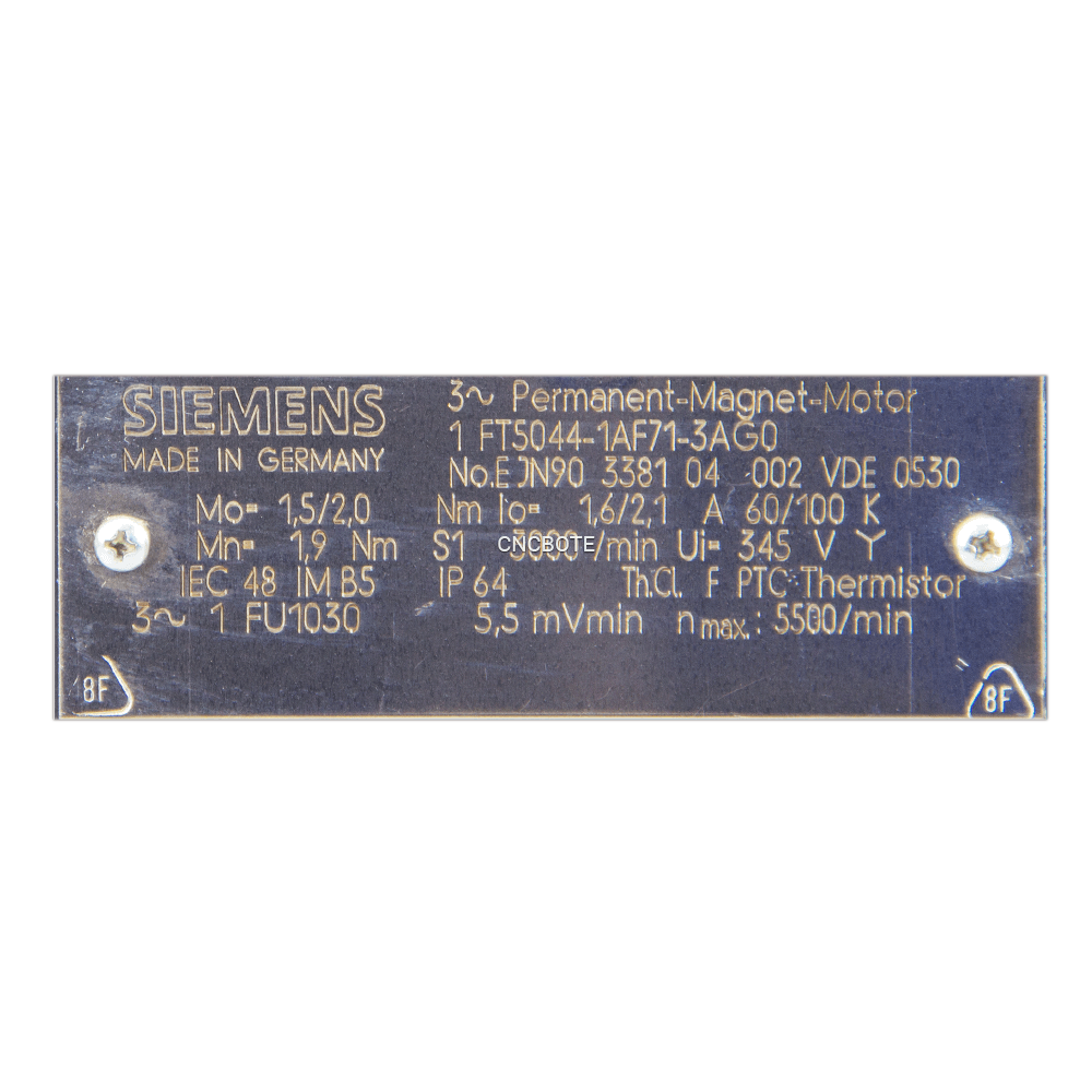 SIEMENS Servo Motor 1FT5044-1AF71-3AG0