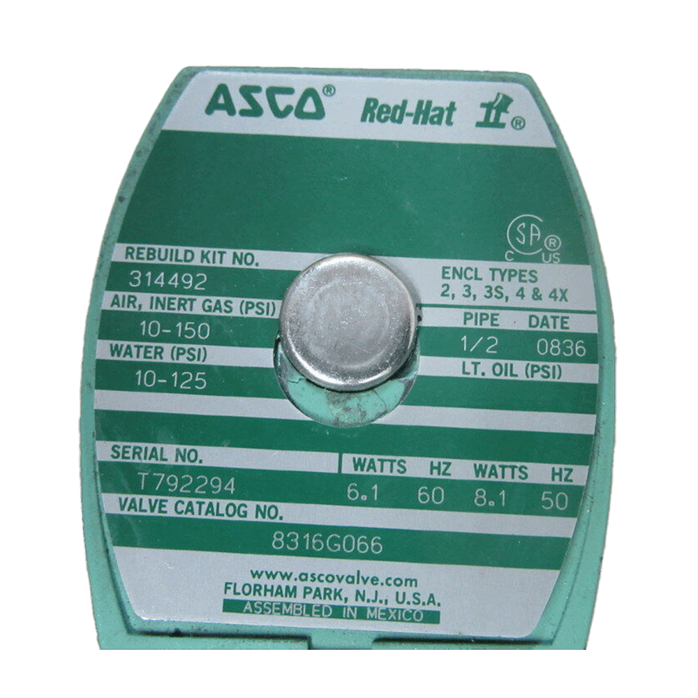 ASCO Válvula solenoide 8316G066