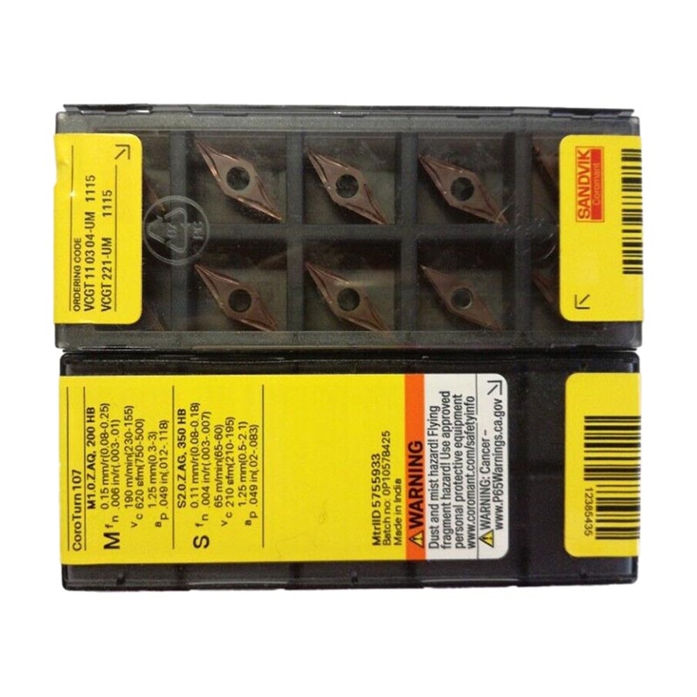 Sandvik Herramienta para cortar metales Insert 880-020204H-C-GM 1044