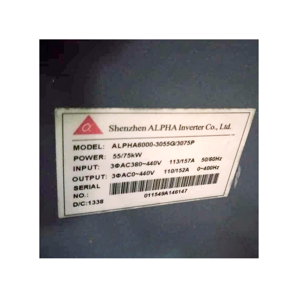 ALPHA VFD Frequency Converter ALPHA6000-3055G/3075P