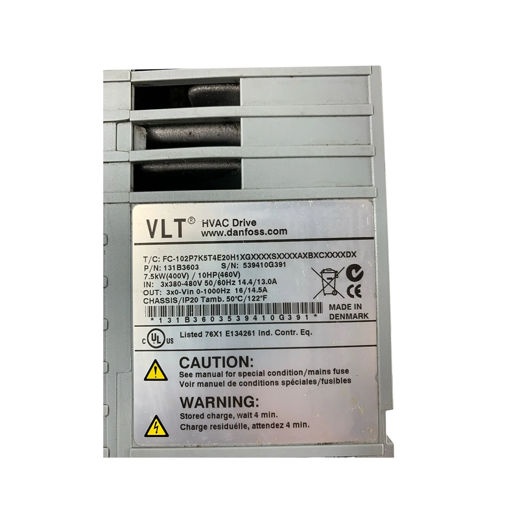Danfoss VFD Frequency Converter FC-102P7K5T4E20H1XGXXXXSXXXXAXBXCXXXXDX