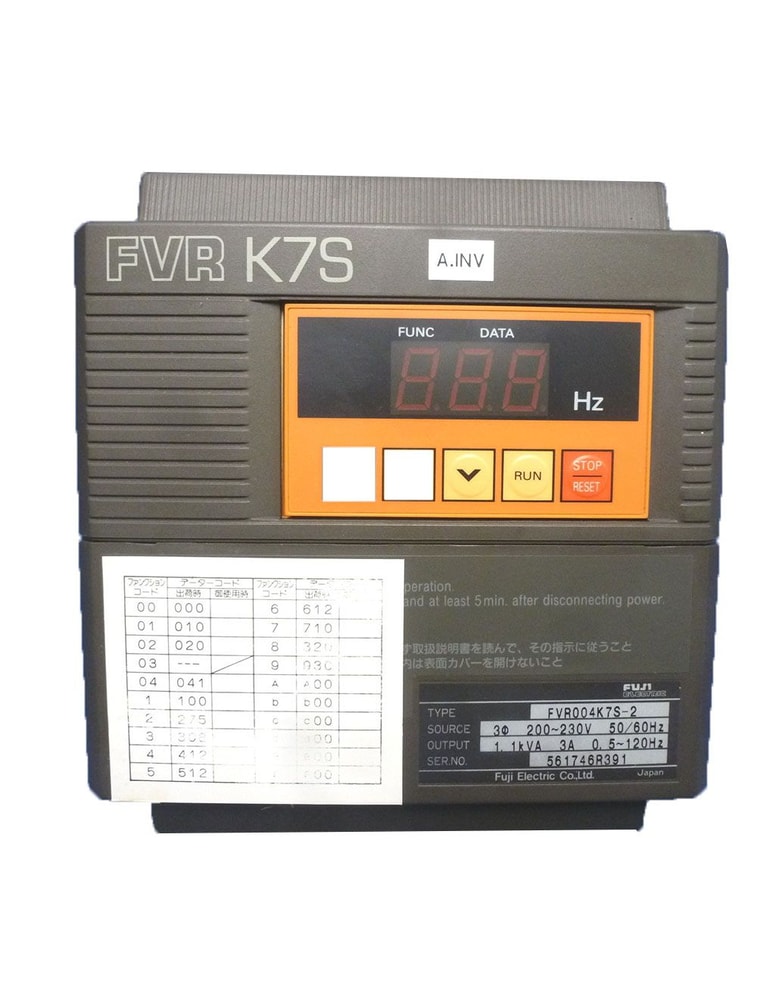 Fuji VFD Frequency Converter FVR004K7S-2