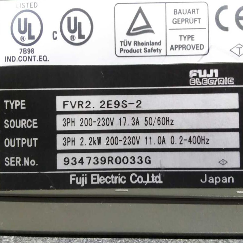 Fuji VFD Frequency Converter FVR2.2E9S-2