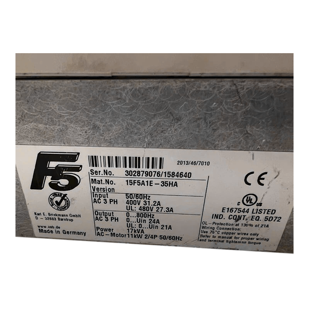 Keb Frequency Converter VFD 15F5A1E-35HA