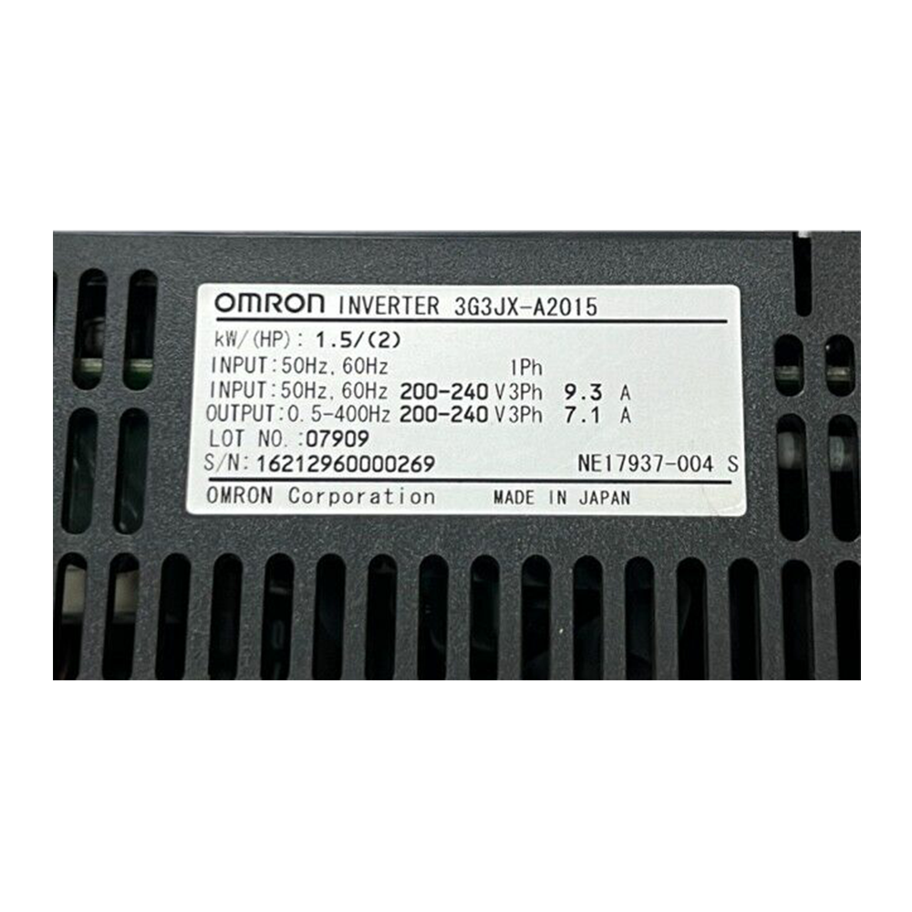 Omron VFD Frequency Converter 3G3JX-A2015