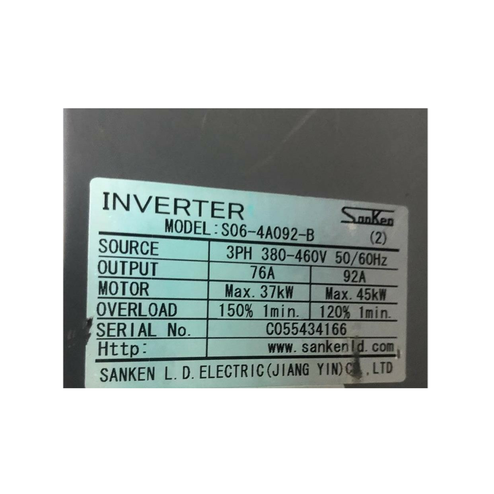 Sanken VFD Frequency Converter S06-4A092-B