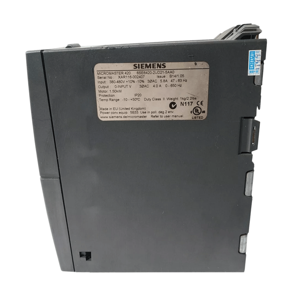 Siemens VFD Frequency Converter 6SE6440-2UD21-5AA0