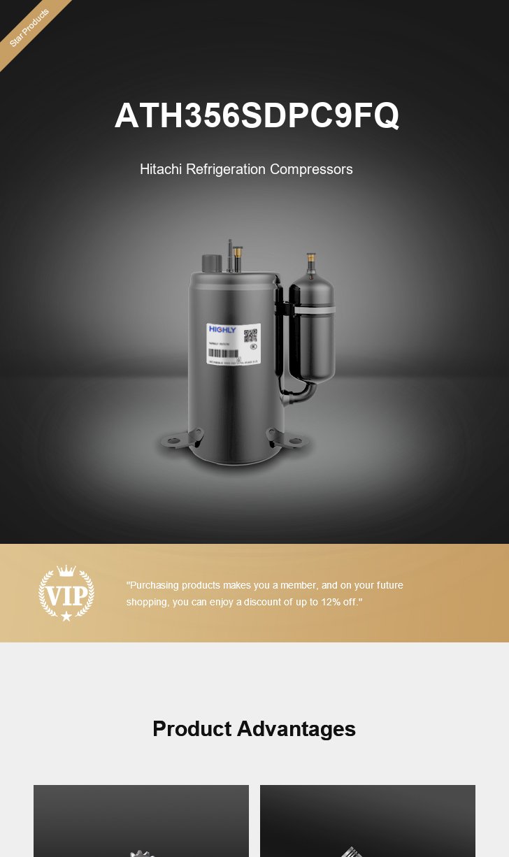 Hitachi Compressor ATH356SDPC9FQ, technical parameters pdf, structure diagram