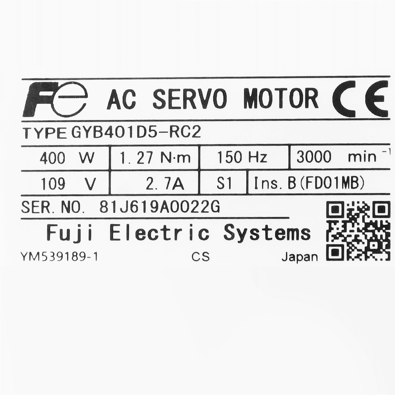 Fuji Servo Motor GYB401D5-RC2
